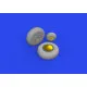 Eduard 632197 1/32 A-20G wheels Brassin for Aircraft