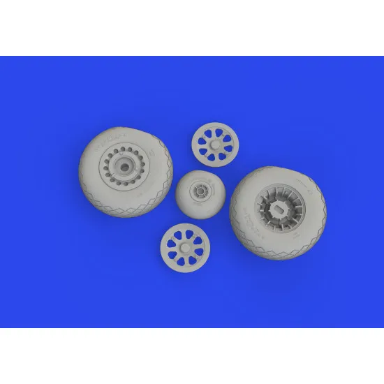 Eduard 632197 1/32 A-20G wheels Brassin for Aircraft