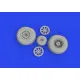 Eduard 632197 1/32 A-20G wheels Brassin for Aircraft