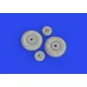 Eduard 632198 1/32 MC.202 wheels Brassin for Aircraft