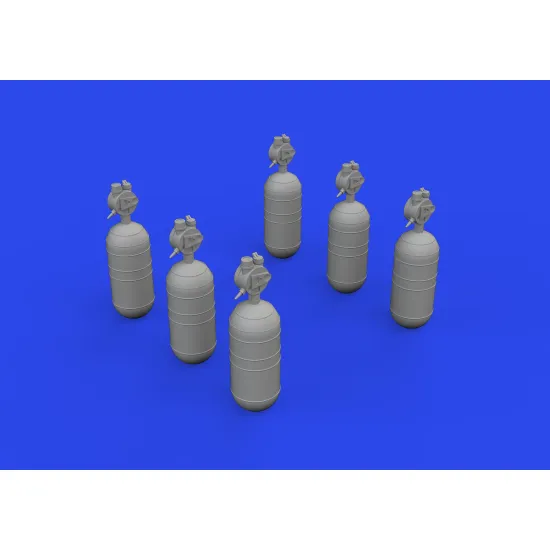 Eduard 632200 1/32 WWII USAAF oxygen cylinder A-6 PRINT Brassin for Aircraft