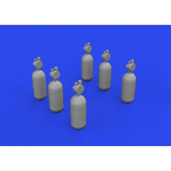Eduard 632200 1/32 WWII USAAF oxygen cylinder A-6 PRINT Brassin for Aircraft