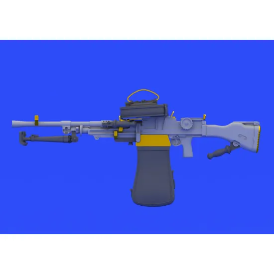 Eduard 635003 1/35 WWII British Machine Gun - Bren Mk.I w/2 Types of Magazines Brassin for AFV