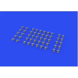 Eduard 635017 1/35 WWII German clamps Type 1 PRINT Brassin for AFV