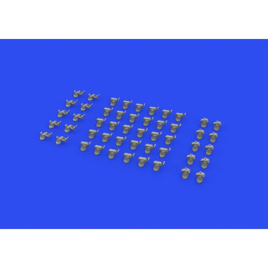 Eduard 635017 1/35 WWII German clamps Type 1 PRINT Brassin for AFV