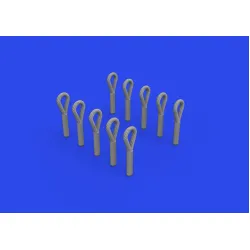 Eduard 635027 1/35 WWII German towing cable eyes PRINT Brassin for AFV