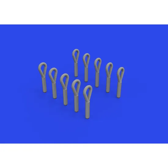 Eduard 635027 1/35 WWII German towing cable eyes PRINT Brassin for AFV