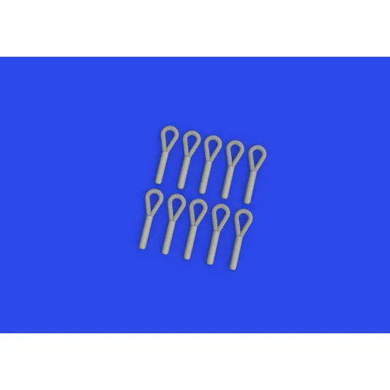 Eduard 635027 1/35 WWII German towing cable eyes PRINT Brassin for AFV