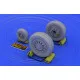 Eduard 648011 1/48 F-16 late wheels Brassin for Aircraft