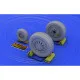 Eduard 648011 1/48 F-16 late wheels Brassin for Aircraft