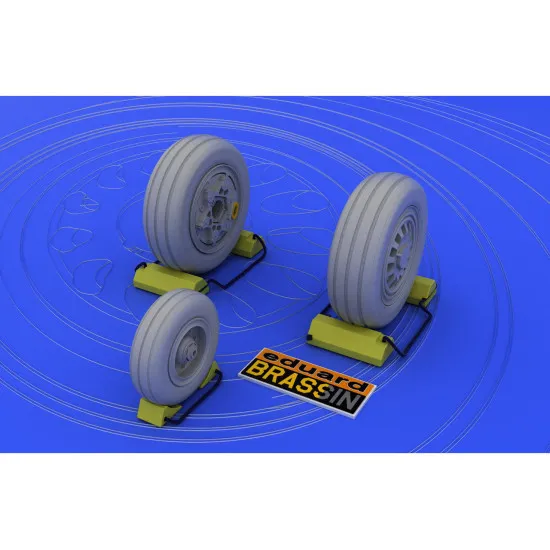 Eduard 648011 1/48 F-16 late wheels Brassin for Aircraft