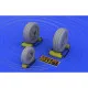 Eduard 648011 1/48 F-16 late wheels Brassin for Aircraft