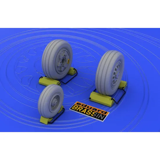 Eduard 648011 1/48 F-16 late wheels Brassin for Aircraft