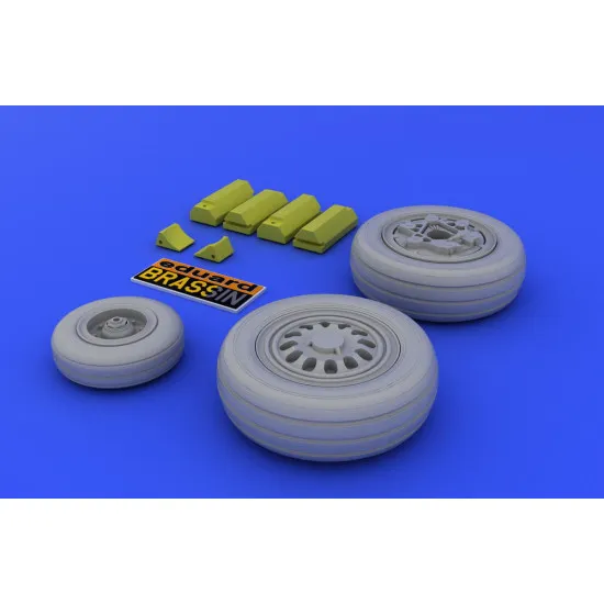 Eduard 648011 1/48 F-16 late wheels Brassin for Aircraft