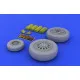 Eduard 648011 1/48 F-16 late wheels Brassin for Aircraft