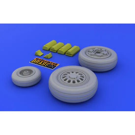 Eduard 648011 1/48 F-16 late wheels Brassin for Aircraft