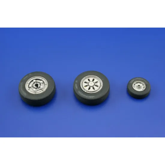 Eduard 648017 1/48 F-22A wheels Brassin for Aircraft