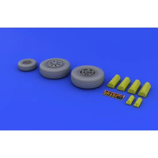 Eduard 648017 1/48 F-22A wheels Brassin for Aircraft