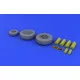 Eduard 648017 1/48 F-22A wheels Brassin for Aircraft