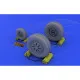 Eduard 648017 1/48 F-22A wheels Brassin for Aircraft