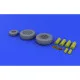Eduard 648017 1/48 F-22A wheels Brassin for Aircraft