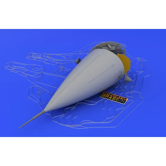 Eduard 648033 1/48 F-16 radar late Brassin for Aircraft