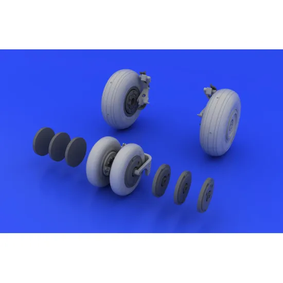 Eduard 648037 1/48 MiG-29 wheels Brassin for Aircraft