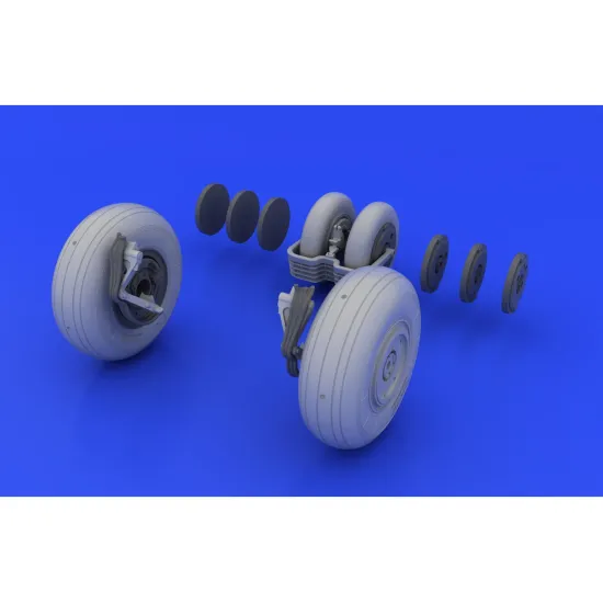 Eduard 648037 1/48 MiG-29 wheels Brassin for Aircraft