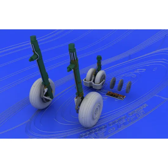 Eduard 648037 1/48 MiG-29 wheels Brassin for Aircraft