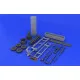 Eduard 648046 1/48 Rocket launcher B-8M1 and loading cart Brassin for Aircraft