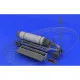 Eduard 648046 1/48 Rocket launcher B-8M1 and loading cart Brassin for Aircraft