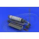 Eduard 648046 1/48 Rocket launcher B-8M1 and loading cart Brassin for Aircraft