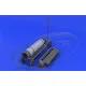 Eduard 648046 1/48 Rocket launcher B-8M1 and loading cart Brassin for Aircraft