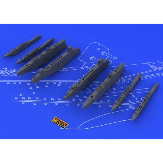 Eduard 648054 1/48 Su-25K wing pylons Brassin for Aircraft