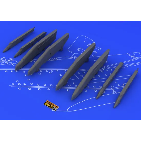 Eduard 648054 1/48 Su-25K wing pylons Brassin for Aircraft