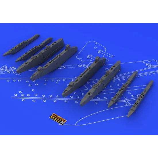 Eduard 648054 1/48 Su-25K wing pylons Brassin for Aircraft