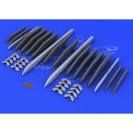 Eduard 648054 1/48 Su-25K wing pylons Brassin for Aircraft