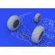Eduard 648057 1/48 P-61 wheels Brassin for Aircraft