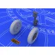 Eduard 648058 1/48 Bf 109E wheels Brassin for Aircraft