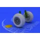 Eduard 648068 1/48 PV-1 wheels Brassin for Aircraft