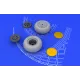 Eduard 648068 1/48 PV-1 wheels Brassin for Aircraft