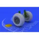 Eduard 648068 1/48 PV-1 wheels Brassin for Aircraft