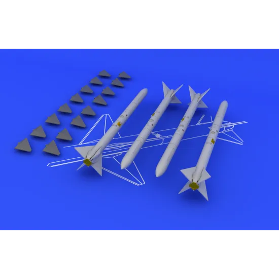 Eduard 648069 1/48 AIM-7M Sparrow Brassin for Aircraft
