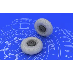 Eduard 648072 1/48 Il-2 wheels Brassin for Aircraft
