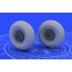 Eduard 648072 1/48 Il-2 wheels Brassin for Aircraft