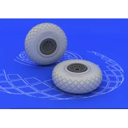 Eduard 648078 1/48 B-17 wheels Brassin for Aircraft