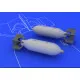 Eduard 648081 1/48 US 500lb bombs (2 pcs) Brassin for Aircraft