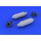 Eduard 648081 1/48 US 500lb bombs (2 pcs) Brassin for Aircraft
