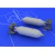 Eduard 648081 1/48 US 500lb bombs (2 pcs) Brassin for Aircraft