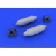 Eduard 648081 1/48 US 500lb bombs (2 pcs) Brassin for Aircraft